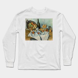 The Basket of Apples by Paul Cezanne Long Sleeve T-Shirt